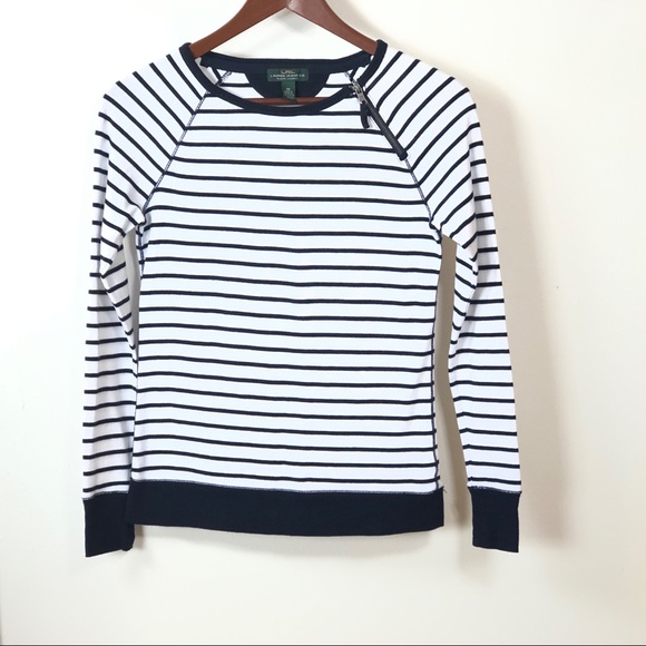 Polo Ralph Lauren Sweaters - Ralph Lauren black and white stripe sweater